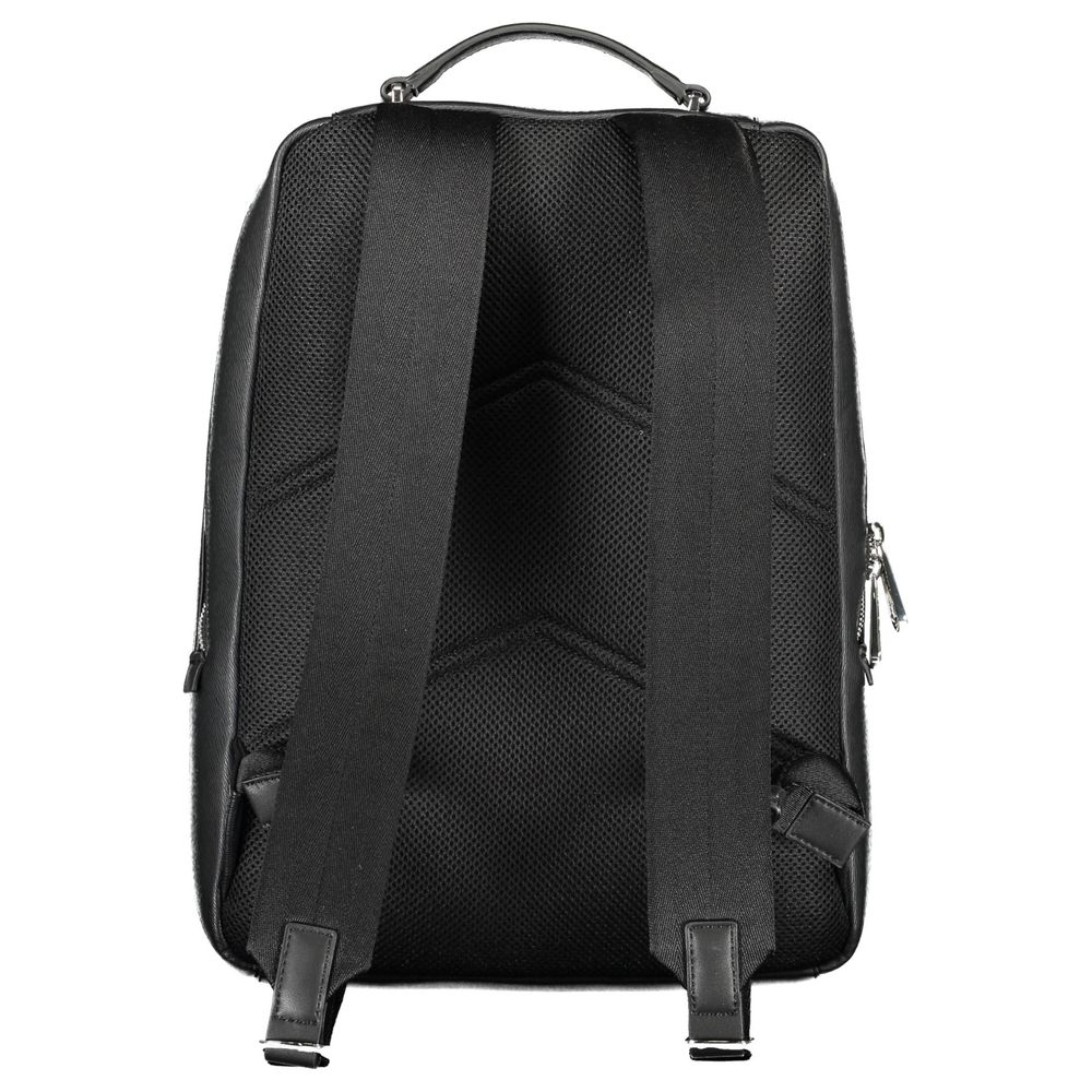 Mochila de poliéster negra para hombre
