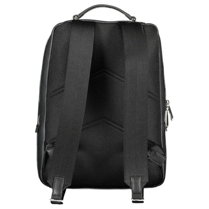 Mochila de poliéster negra para hombre