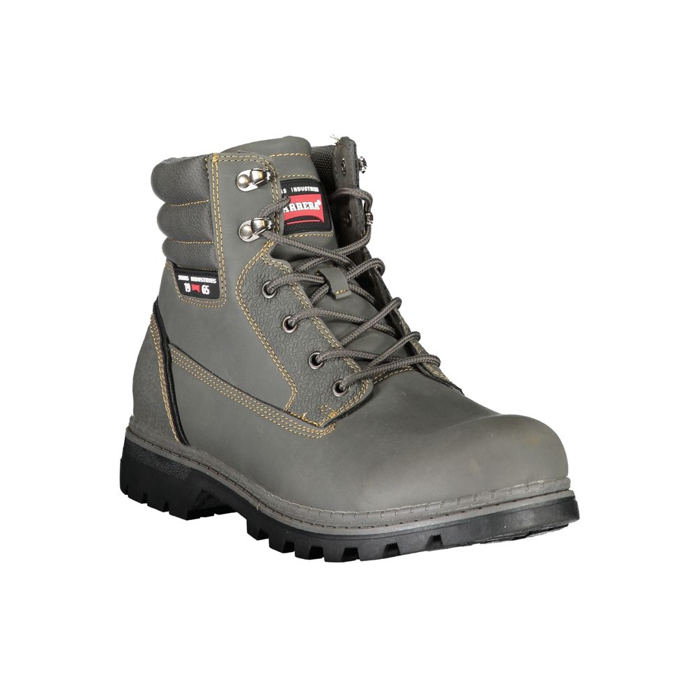 Brown Polyester Men Boot