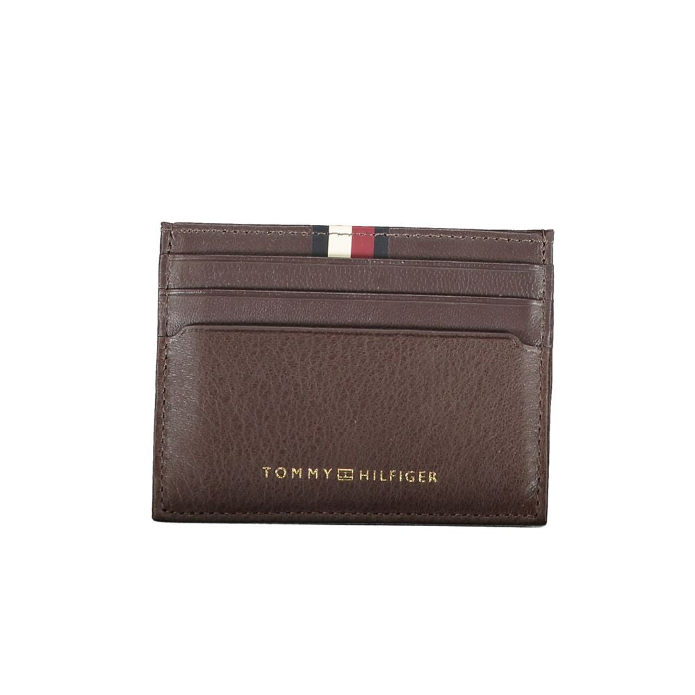 Cartera de hombre de piel marrón