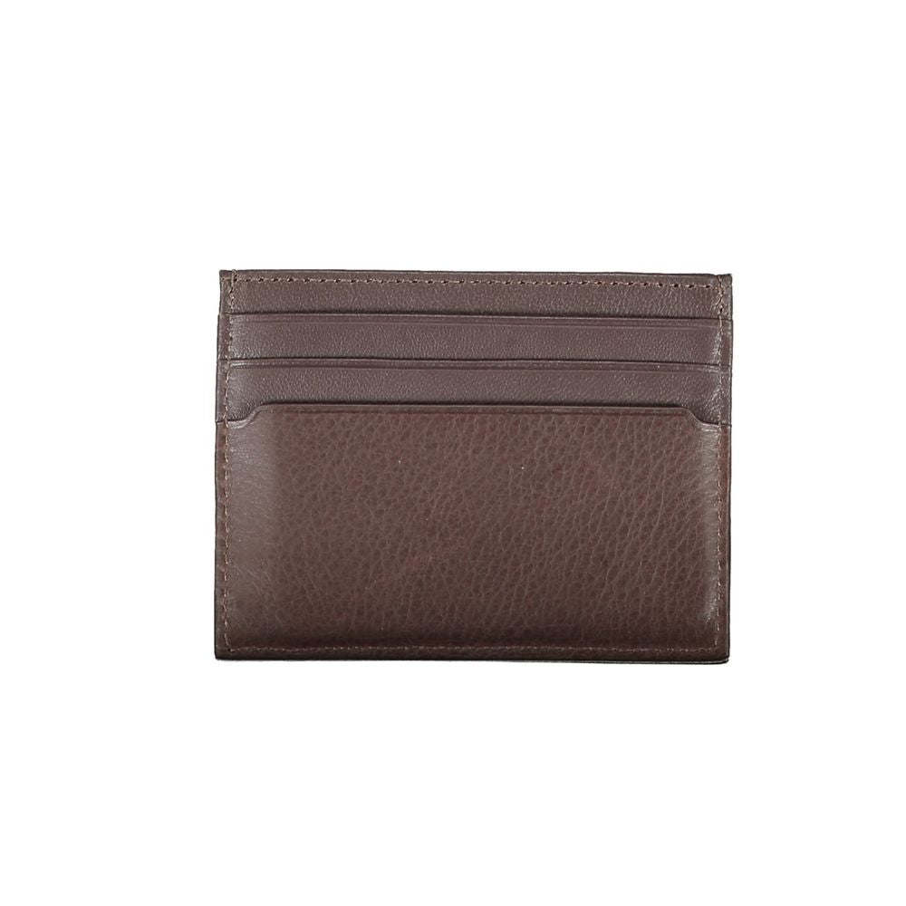 Cartera de hombre de piel marrón