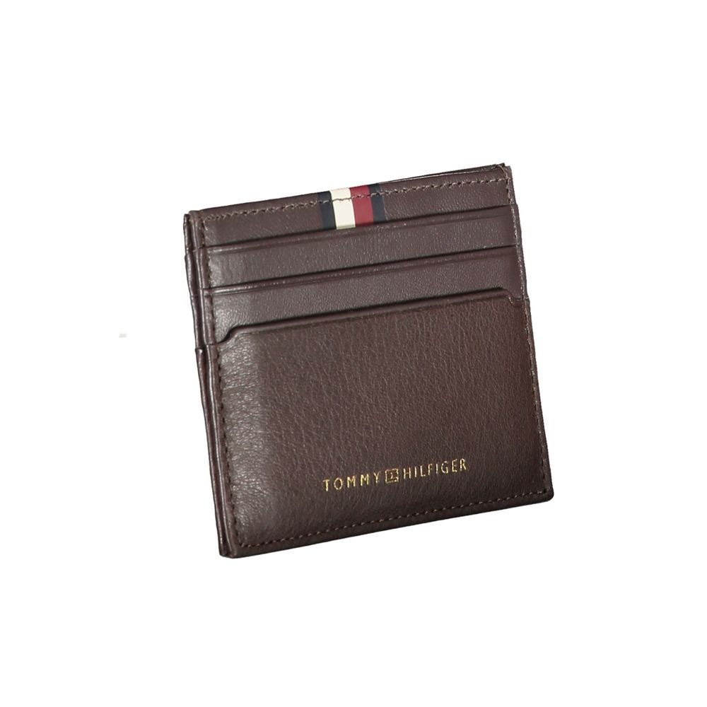 Cartera de hombre de piel marrón