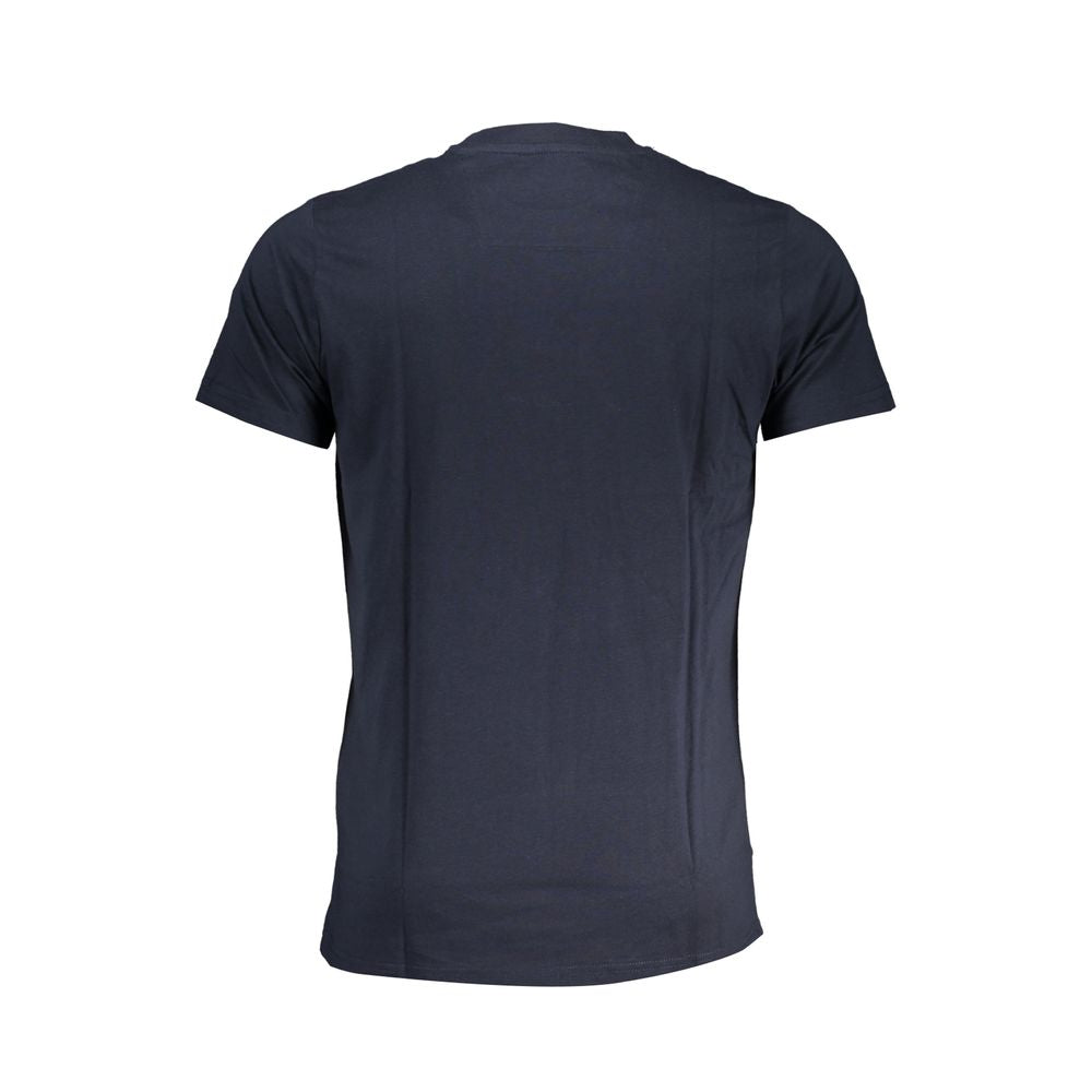 Camiseta azul de algodón