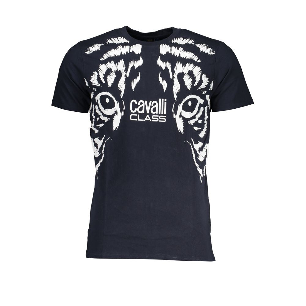 Camiseta azul de algodón