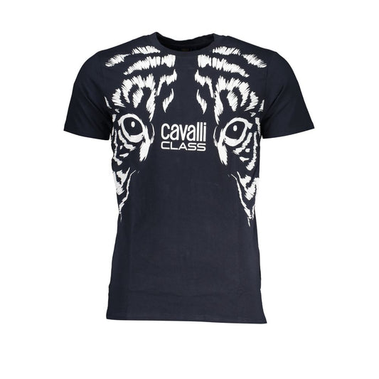 Camiseta azul de algodón