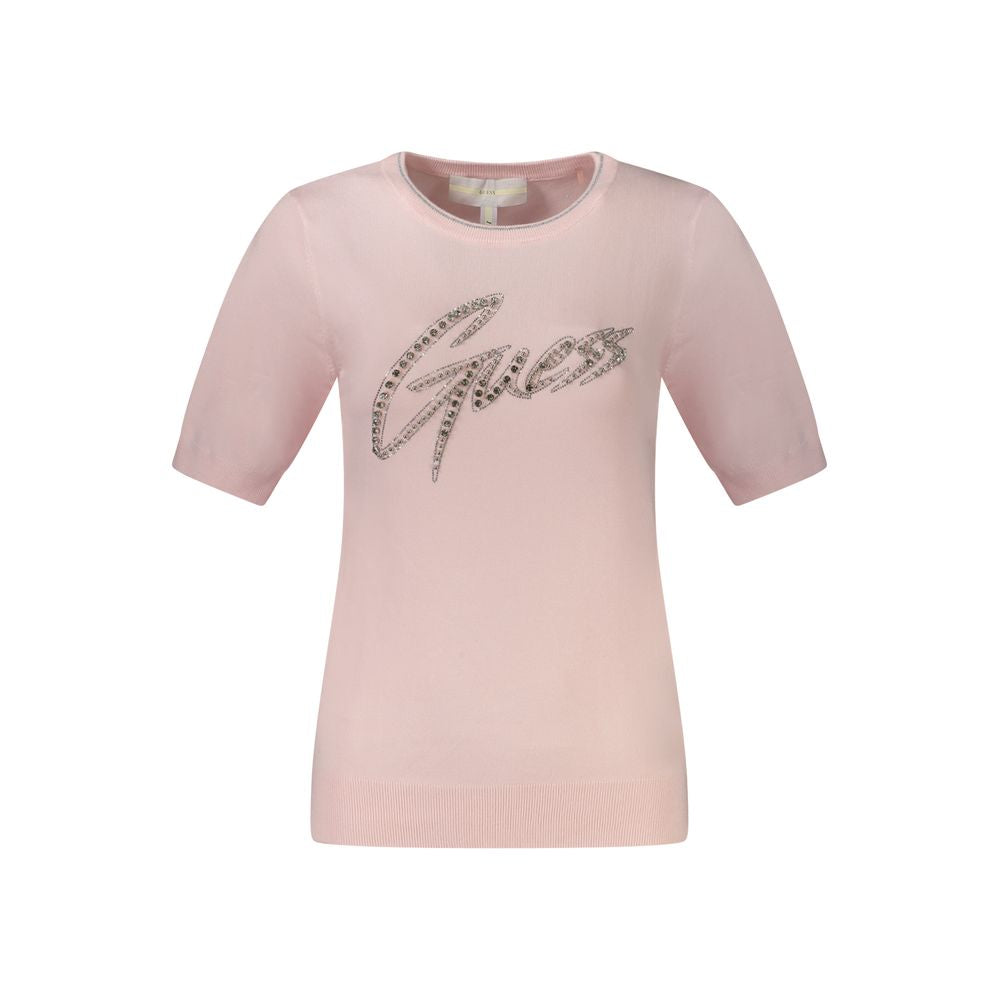 Jersey de viscosa rosa para mujer