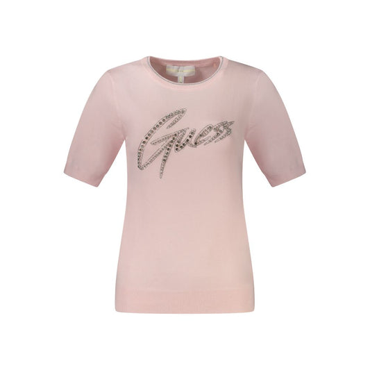 Jersey de viscosa rosa para mujer