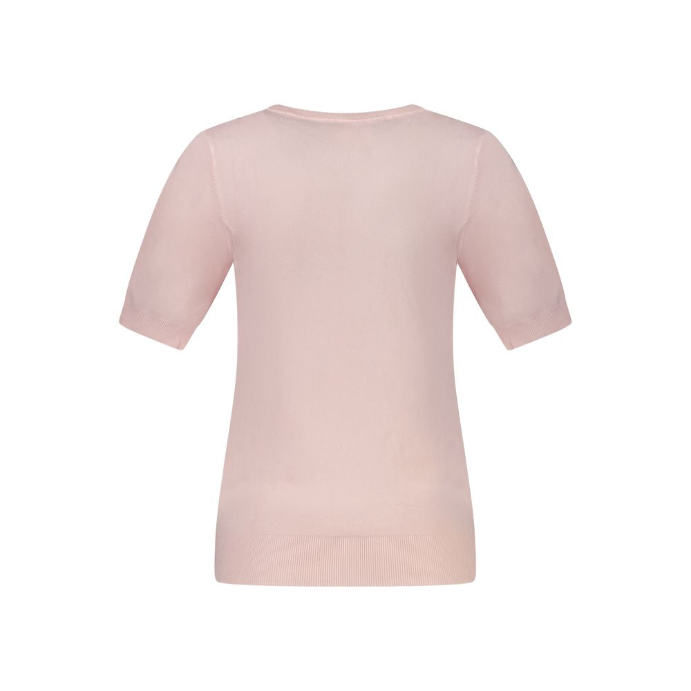 Jersey de viscosa rosa para mujer