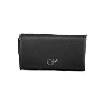 Black Polyester Women Handbag