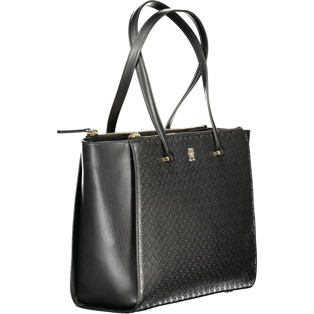 Bolso de polietileno negro para mujer