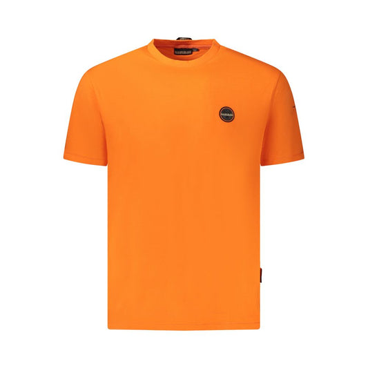 Camiseta naranja de algodón para hombre