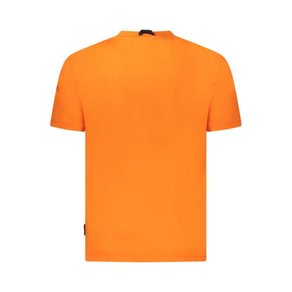 Camiseta naranja de algodón para hombre