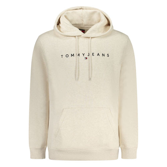 Beige Cotton Men Sweater