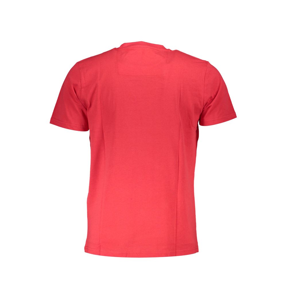 Camiseta roja de algodón para hombre