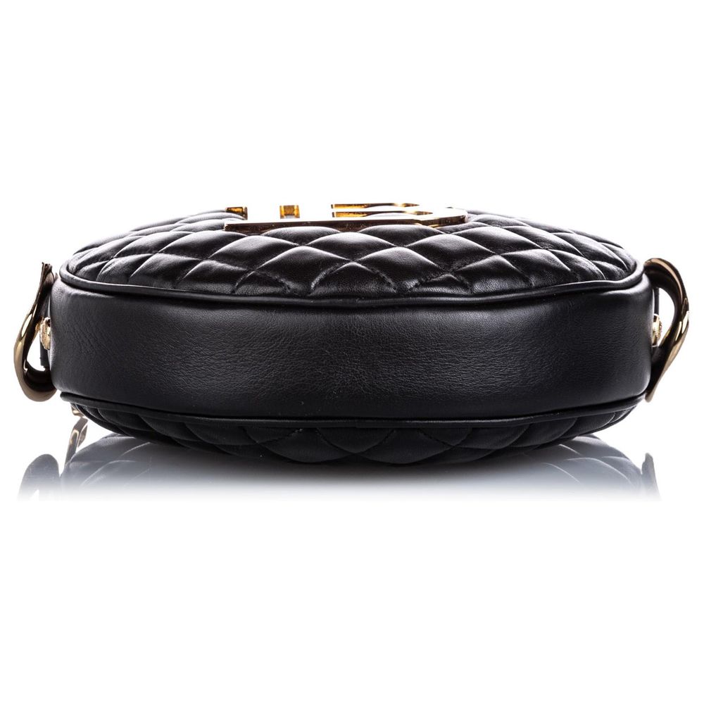 Black Leather Crossbody Bag
