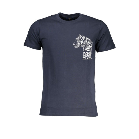 Camiseta azul de algodón