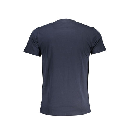 Camiseta azul de algodón
