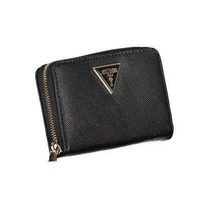 Cartera Chic Negra con Múltiples Compartimentos
