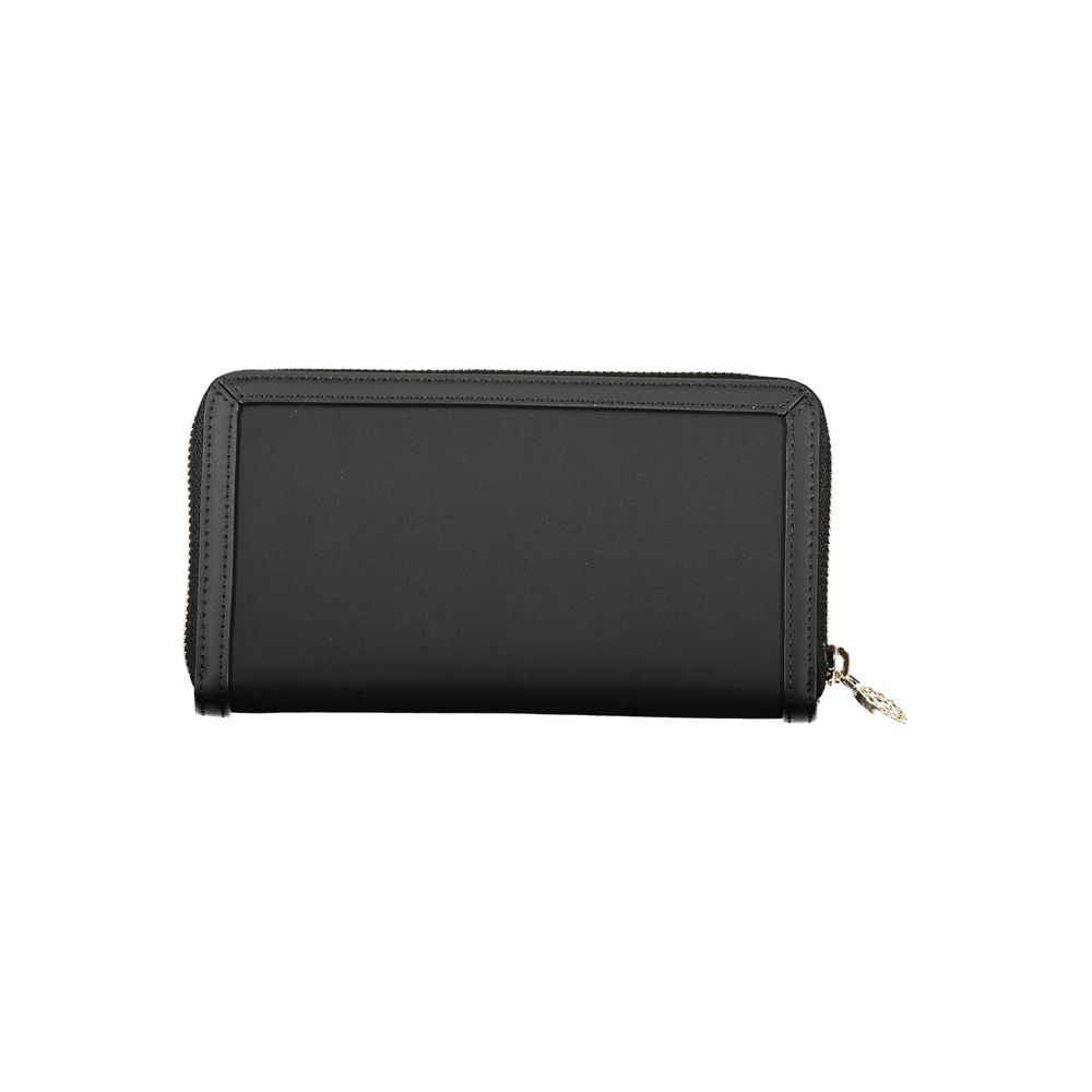 Cartera Chic Negra con Múltiples Compartimentos