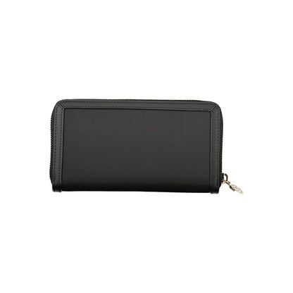 Cartera Chic Negra con Múltiples Compartimentos
