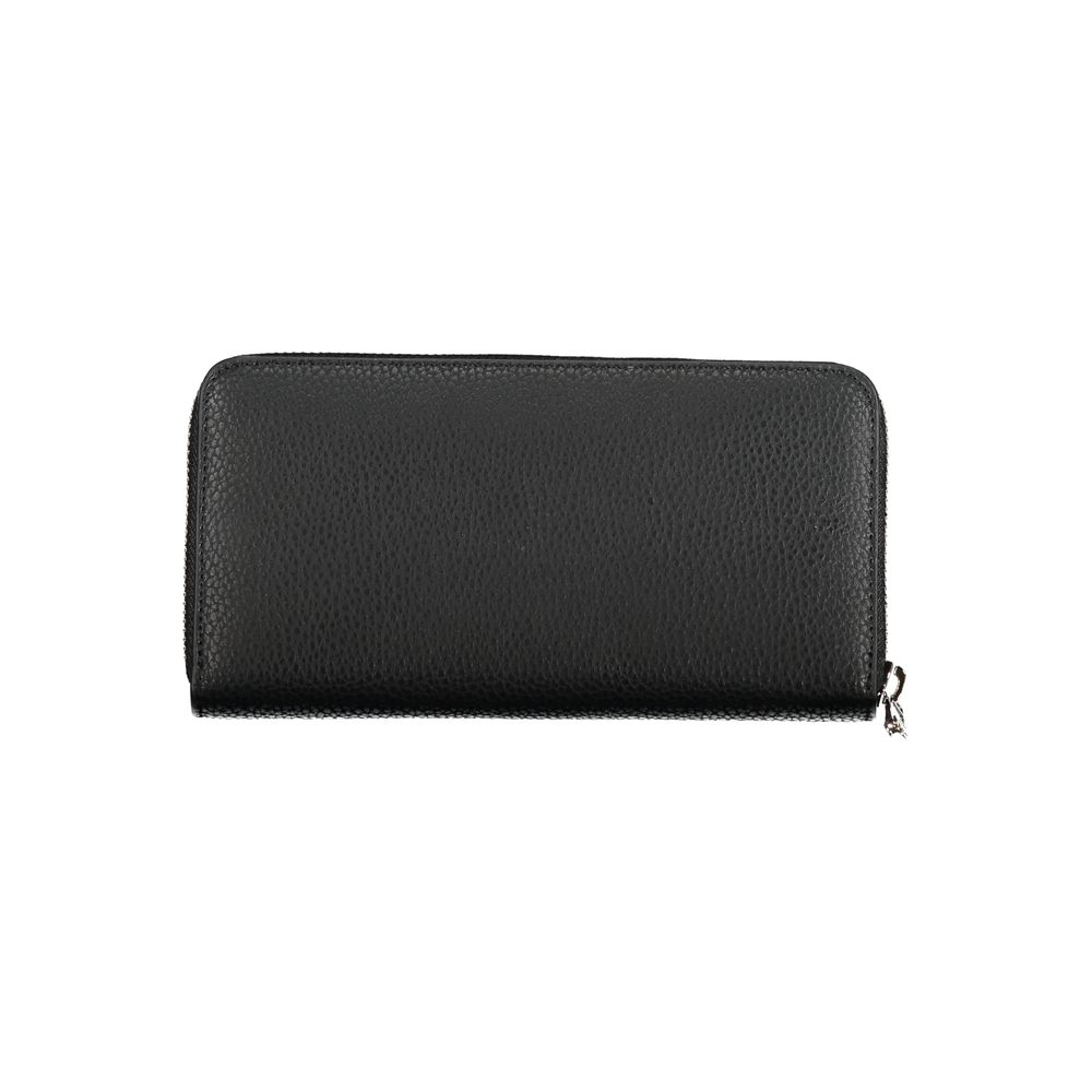 Elegante cartera negra multiusos