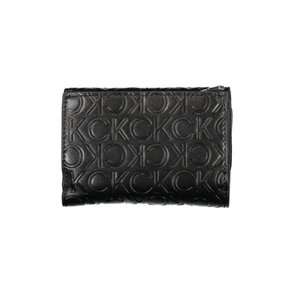 Elegante Cartera Negra de Doble Compartimento