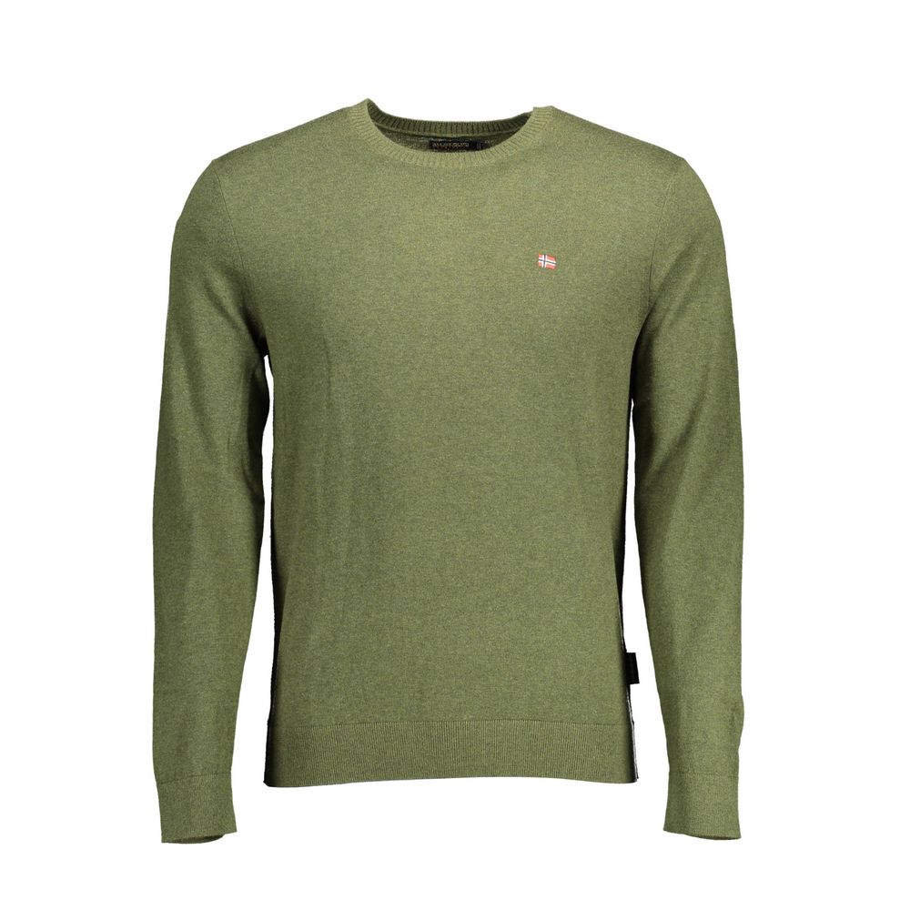 Jersey verde de algodón para hombre