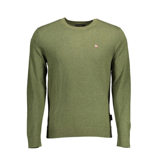 Jersey verde de algodón para hombre