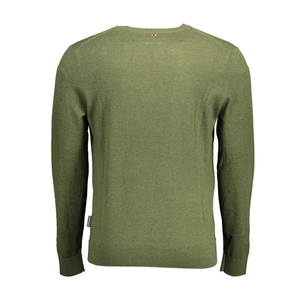 Jersey verde de algodón para hombre