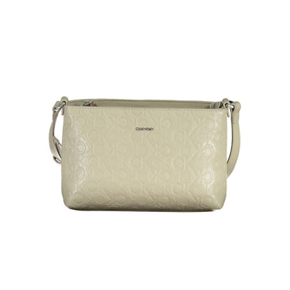 Bolso de poliéster beige