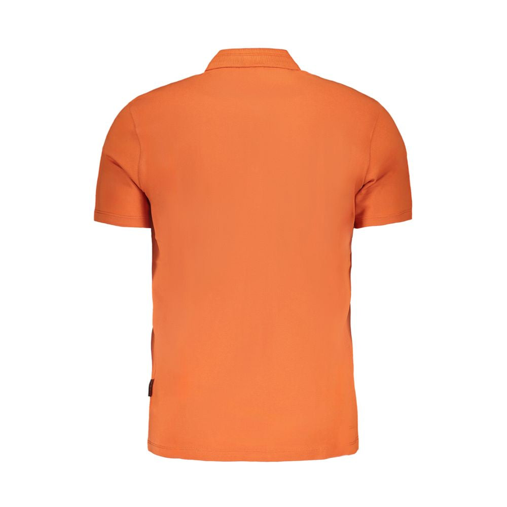 Polo de algodón naranja