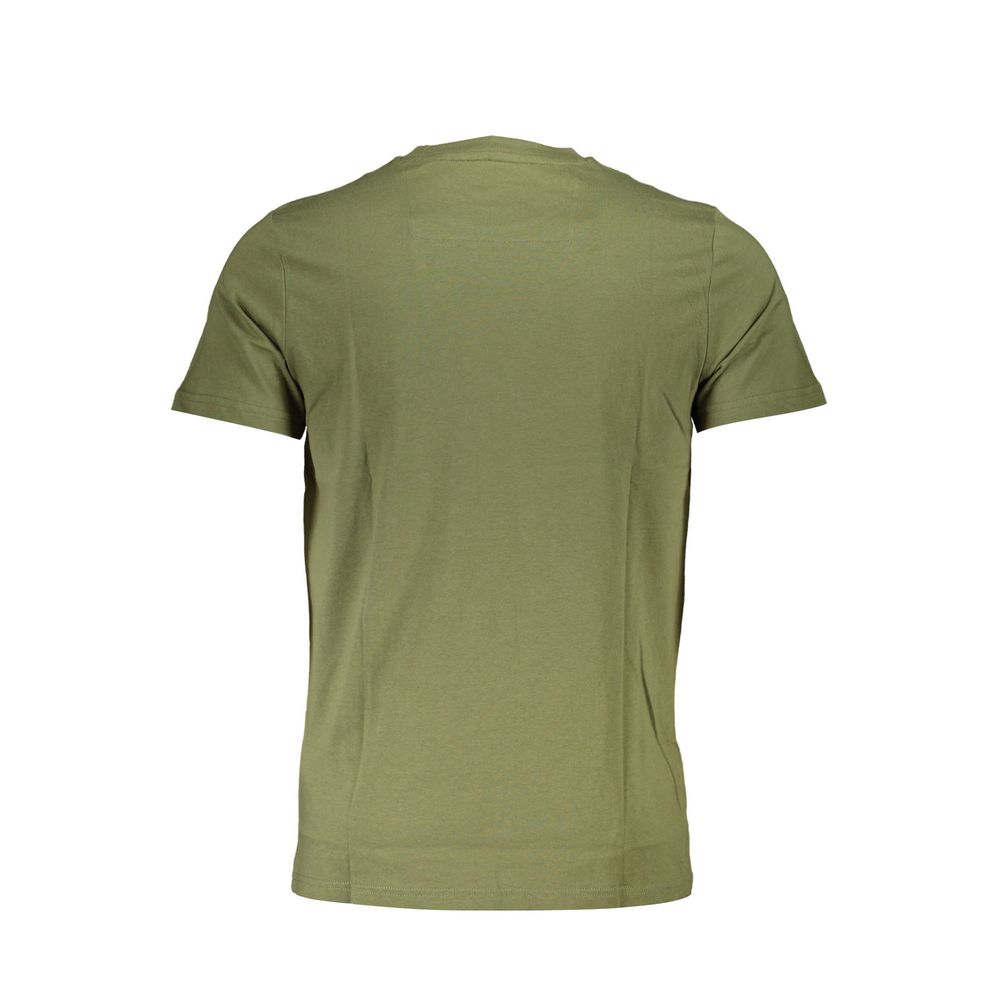 Camiseta verde de algodón para hombre