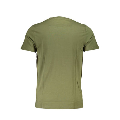 Camiseta verde de algodón para hombre