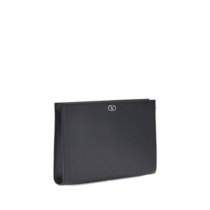 Grained leather Pouch