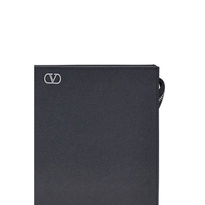 Grained leather Pouch