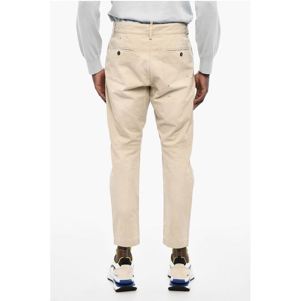 4 Pockets Cotton Pants with Denim Monogram