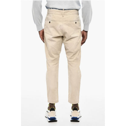 4 Pockets Cotton Pants with Denim Monogram