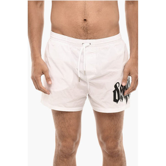 Swim Shorts GOTHIC With Logo Print