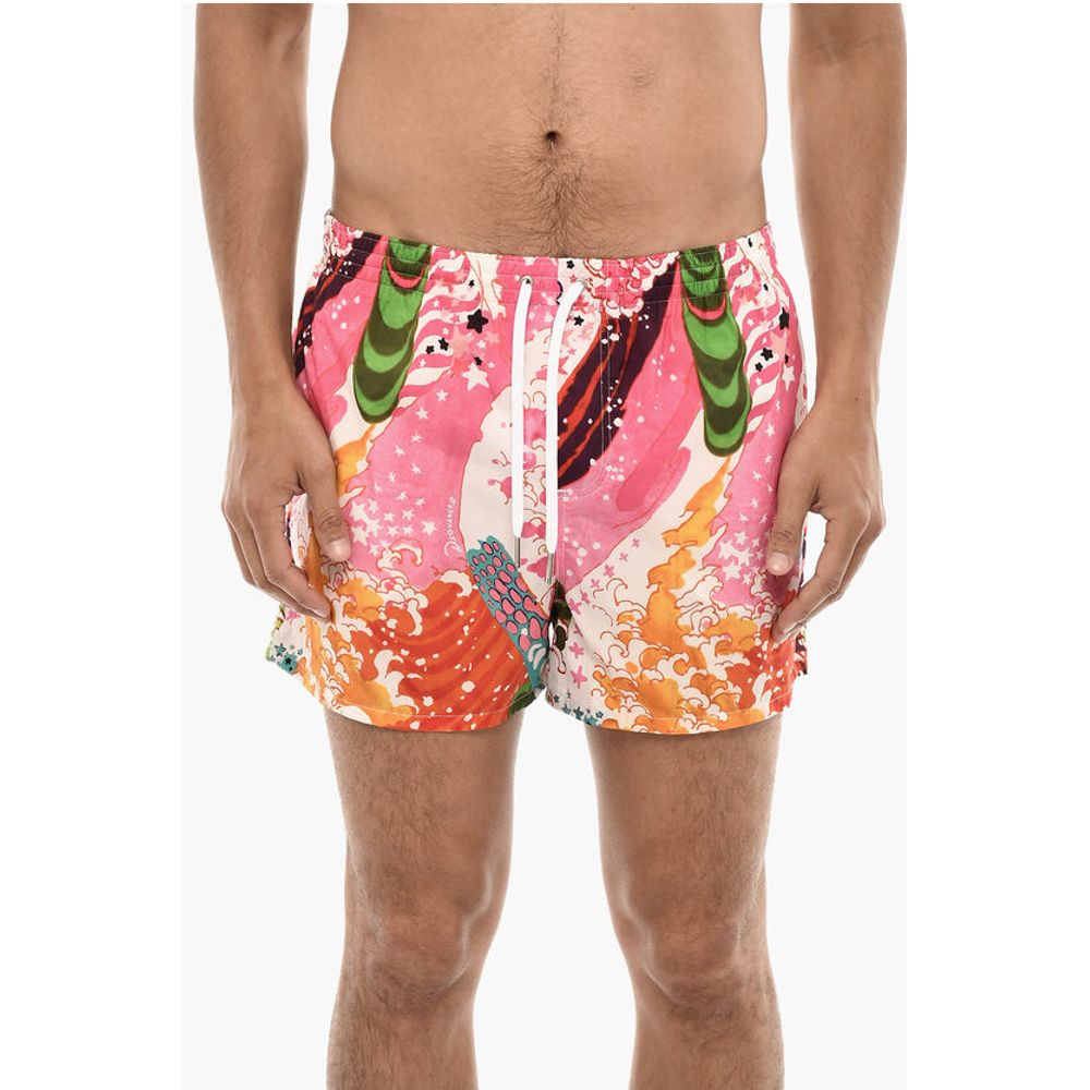 Allover Printed Swim Shorts