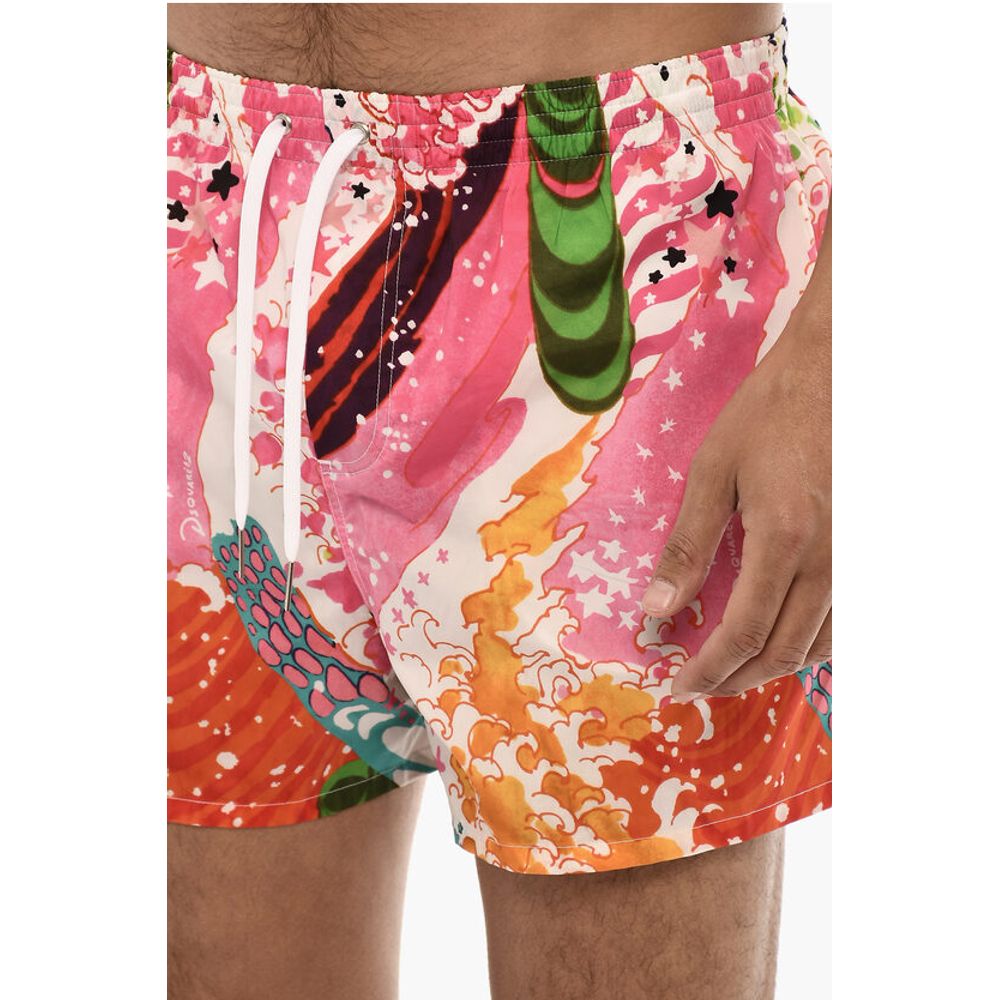 Allover Printed Swim Shorts