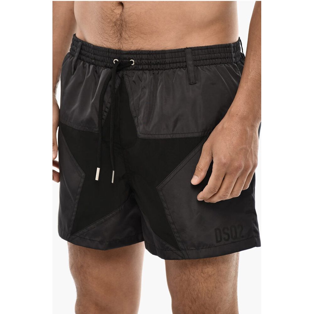 Allover Logo Print MIDI Swimshorts