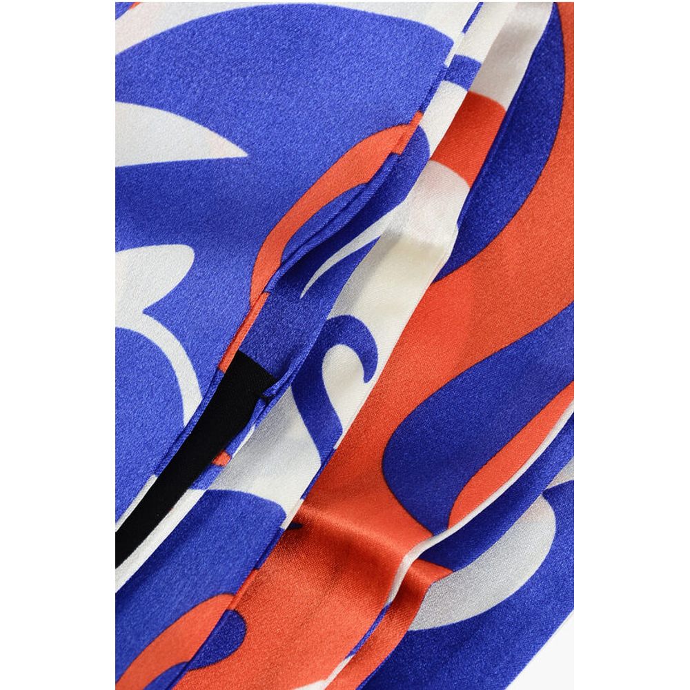Patterned Silk Slim Foulard