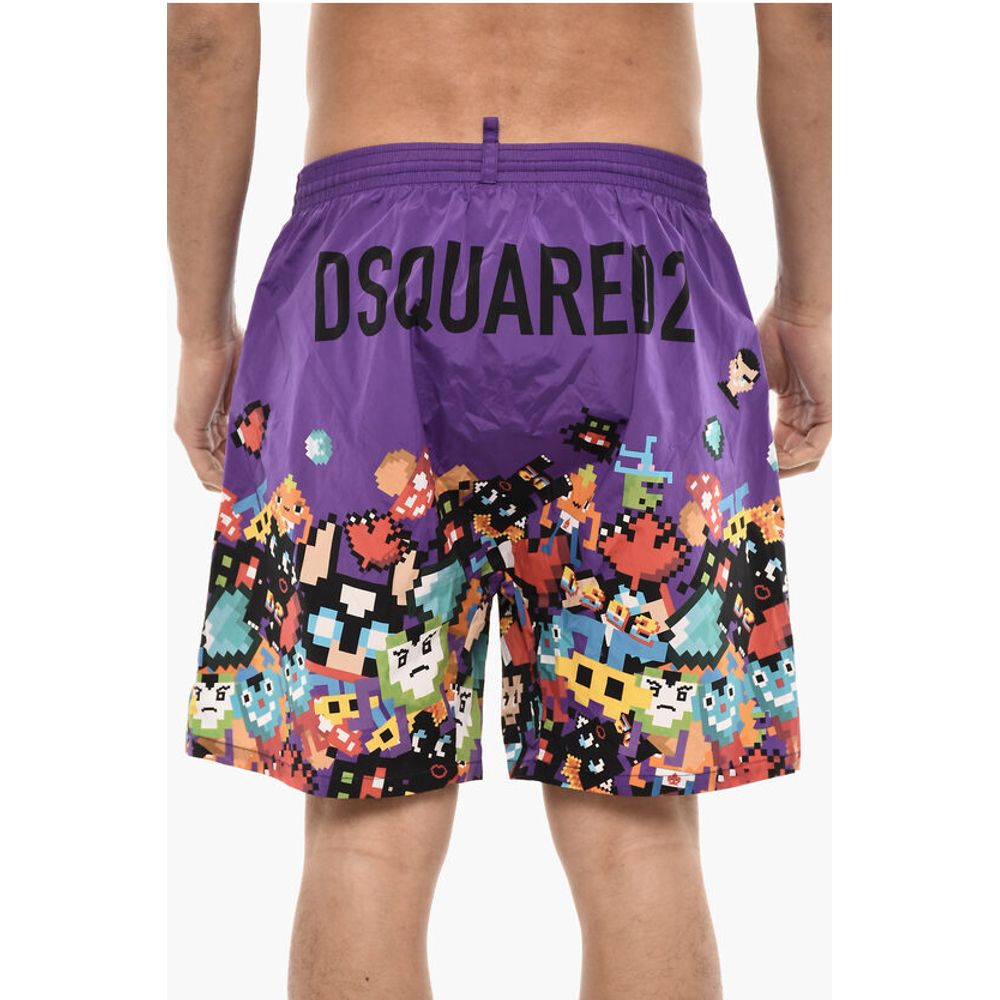 Printed PIXEL Swim Shorts