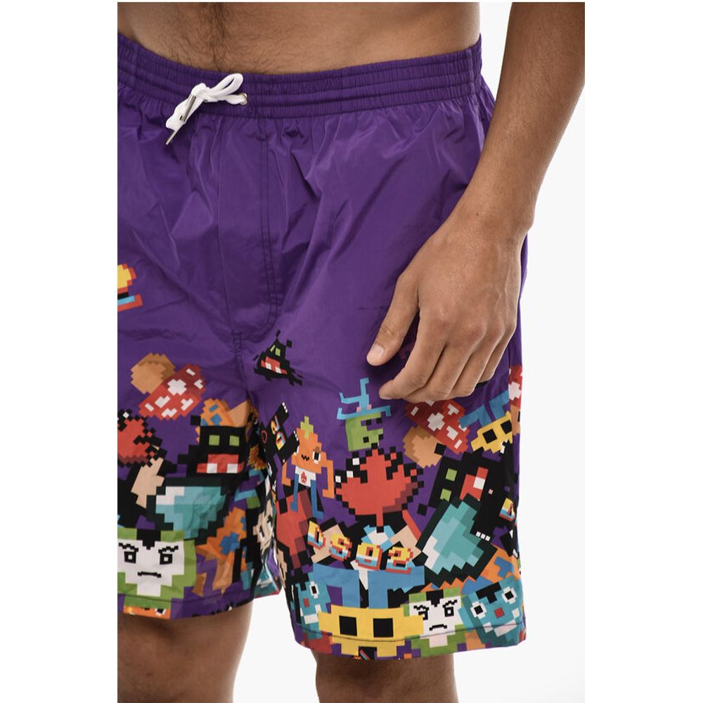 Printed PIXEL Swim Shorts