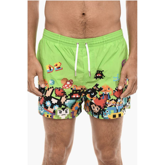 Printed PIXEL Swim Shorts