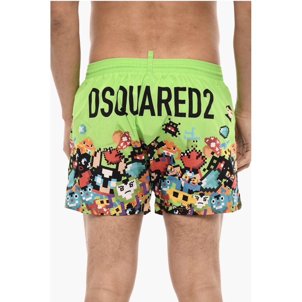 Printed PIXEL Swim Shorts