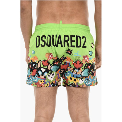 Printed PIXEL Swim Shorts