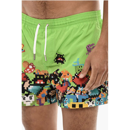 Printed PIXEL Swim Shorts