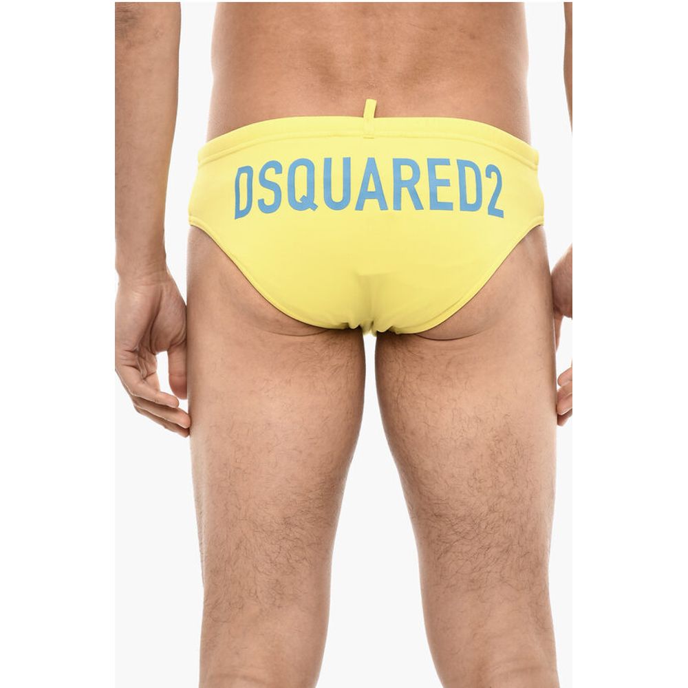 Logo Print Slip Swimsuit
