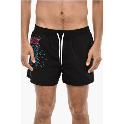 Printed GLITCH Swim Shorts